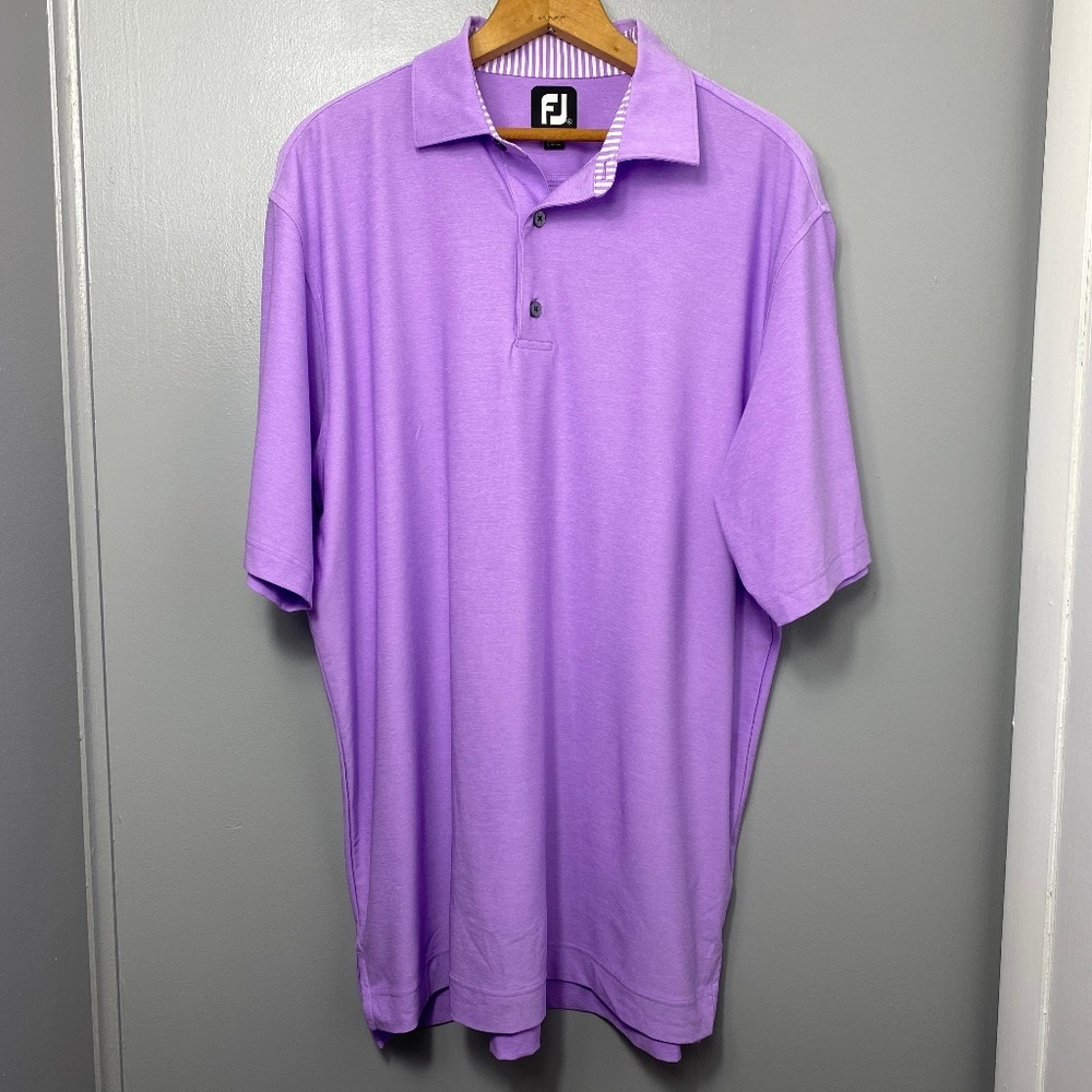 FOOTJOY Light Purple Polo Short Sleeve Shirt
